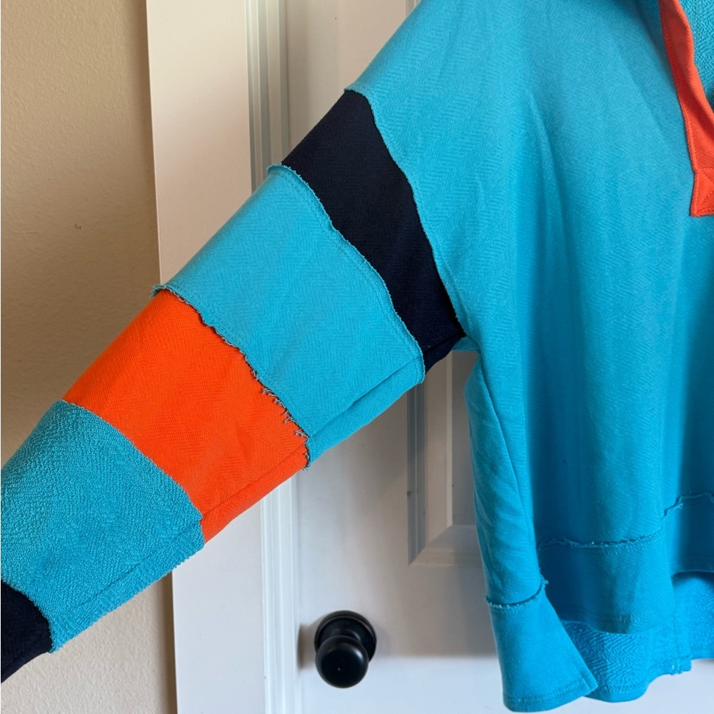 Bucketlist Womens Colorblock Oversized Sweater One Size Fits Most Cotton - Picture 3 of 8